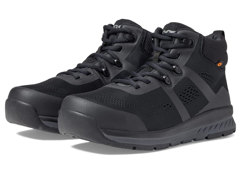 BOGS SANDSTONE KNIT MID TR COMPOSITE SAFETY TOE BLACK 11 B (M)